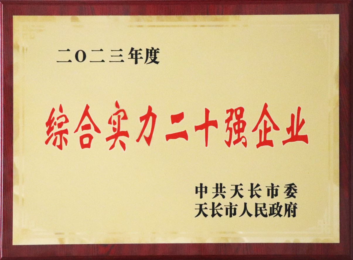 2023年度天長市綜合實(shí)力二十強(qiáng)企業(yè)